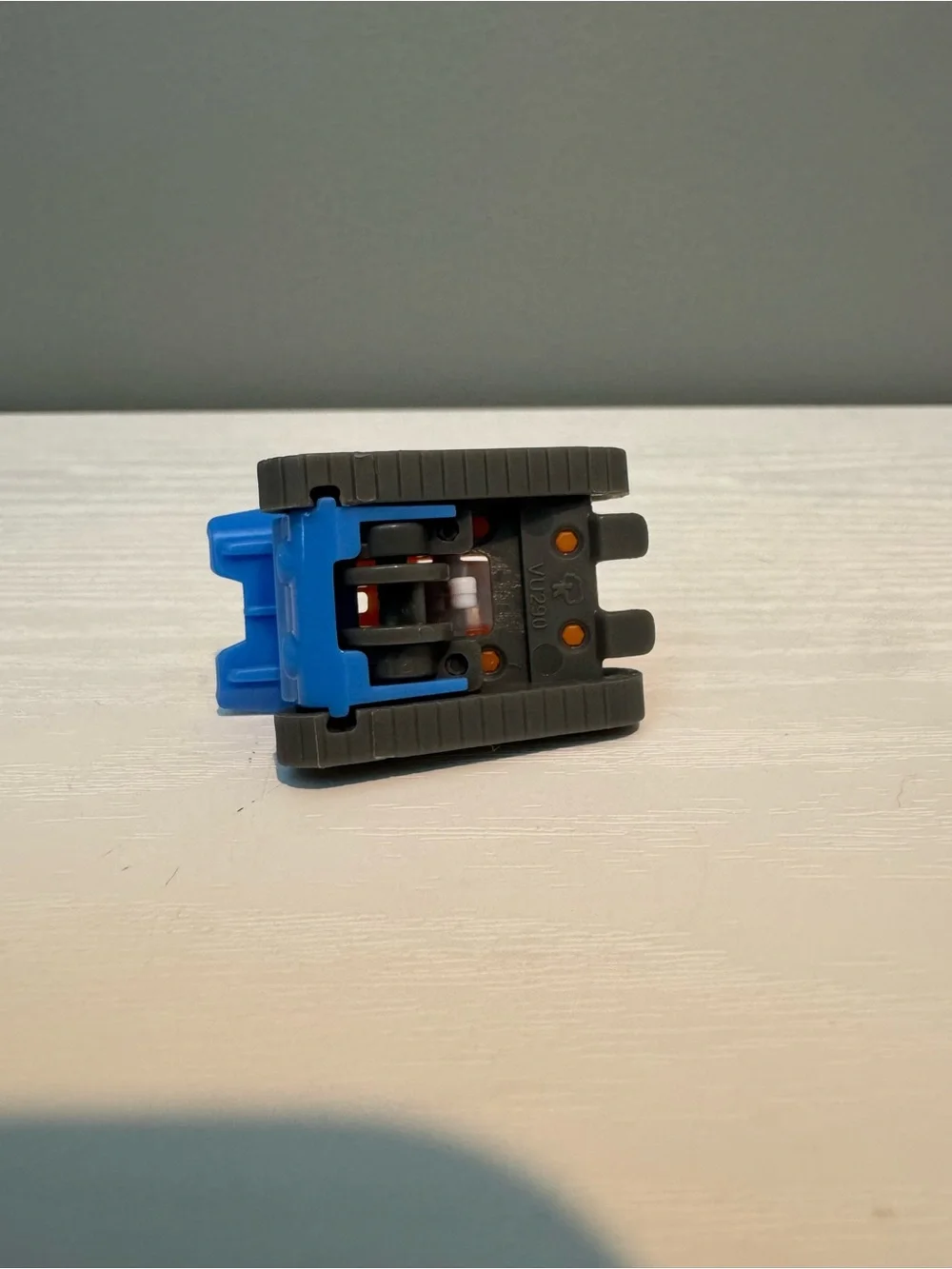 Blue & Orange Kids Toy Snow tractor- from kinder egg